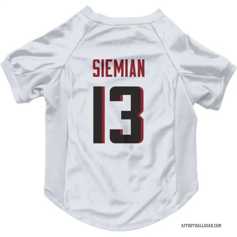 Trevor Siemian  White Atlanta Falcons  Cat & Dog Pet Jersey