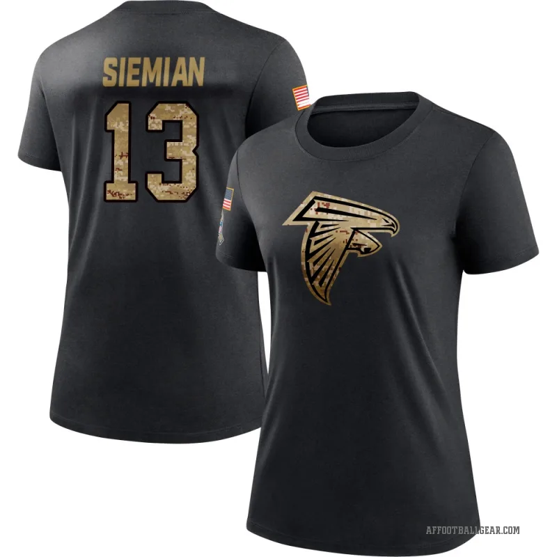 Trevor Siemian Women's Black Atlanta Falcons 2020 Salute To Service Performance T-Shirt