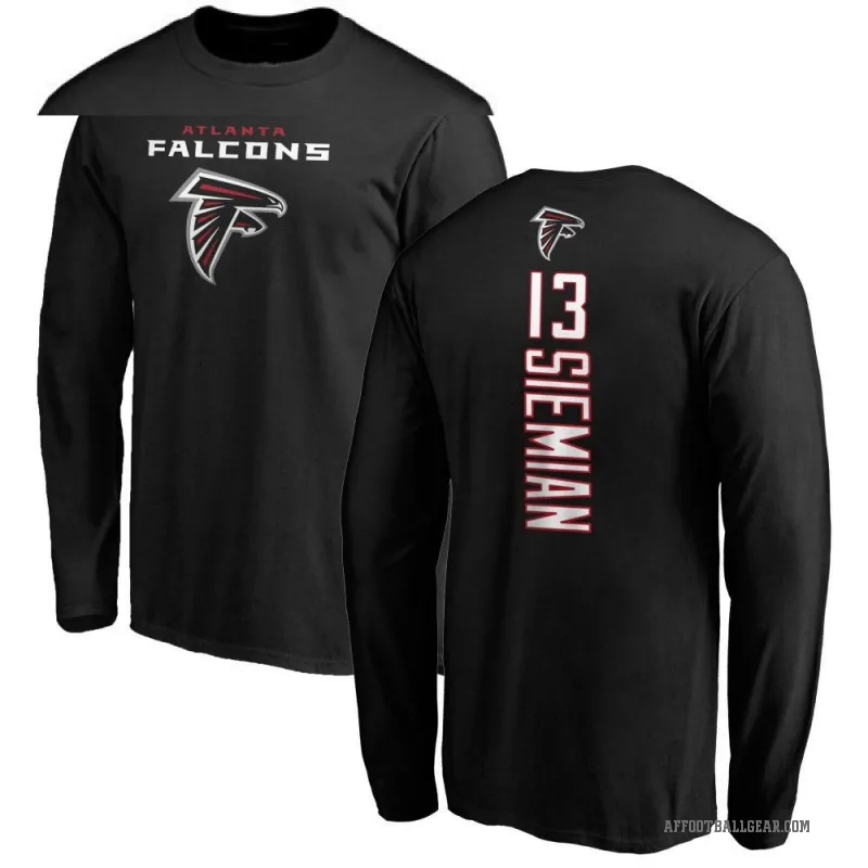 Trevor Siemian Youth Black Atlanta Falcons Backer Long Sleeve T-Shirt -