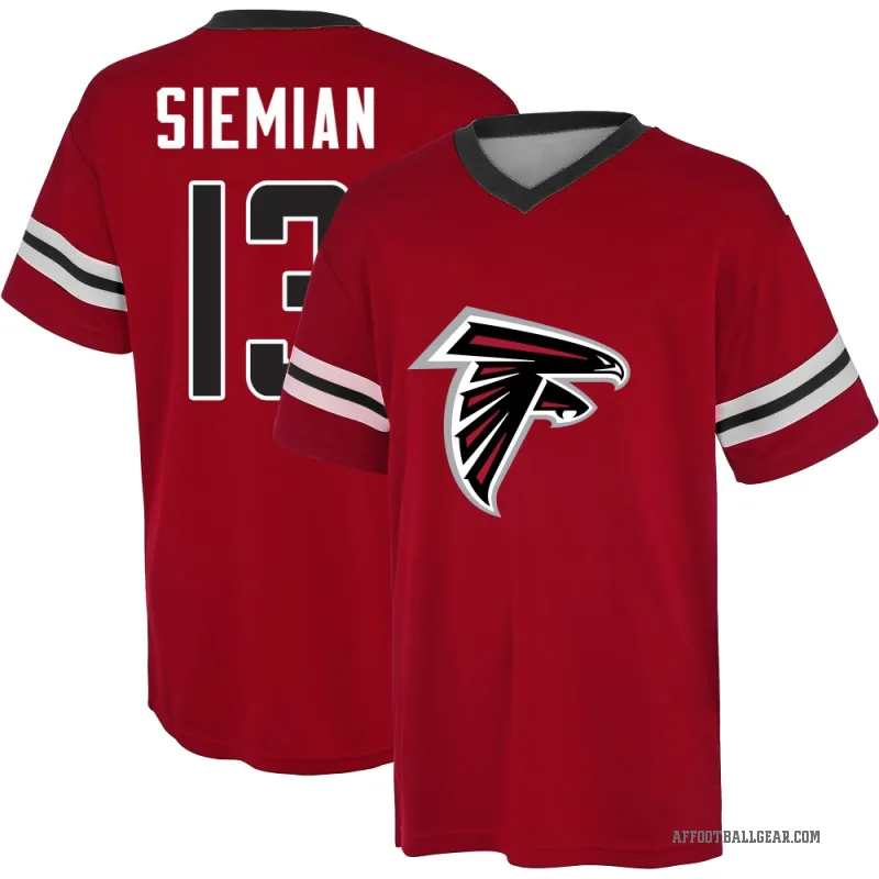 Trevor Siemian Youth Red Atlanta Falcons Game Day V-Neck T-Shirt
