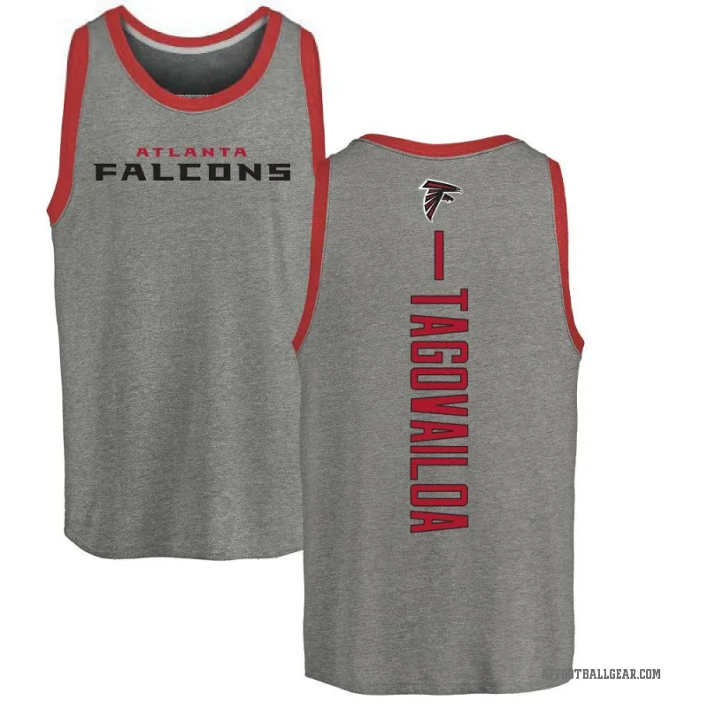 Tua Tagovailoa Men's Ash Atlanta Falcons Backer Tank Top -