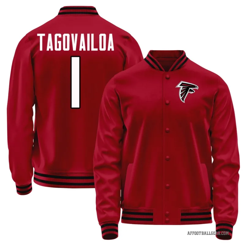Tua Tagovailoa Men's Red Atlanta Falcons Full-Snap Jacket