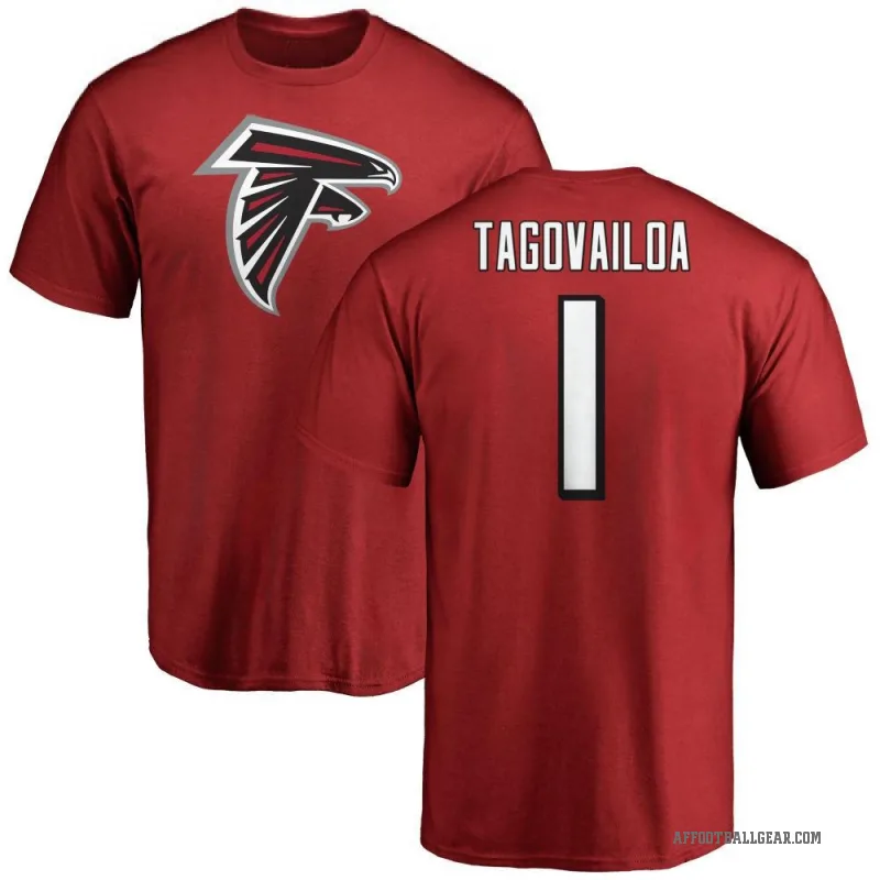 Tua Tagovailoa Men's Red Atlanta Falcons Logo T-Shirt -