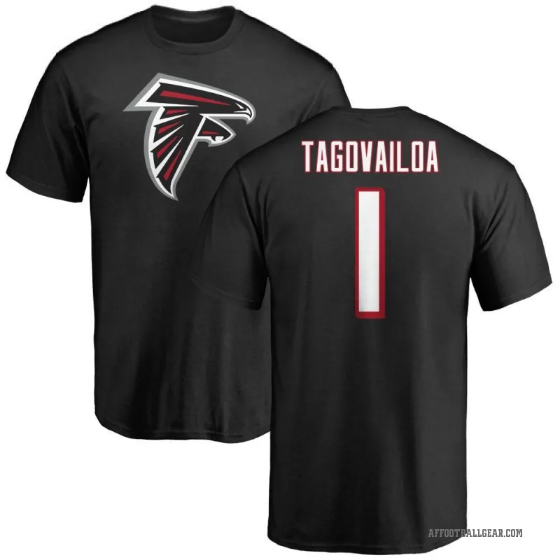 Tua Tagovailoa Youth Black Atlanta Falcons Logo T-Shirt -