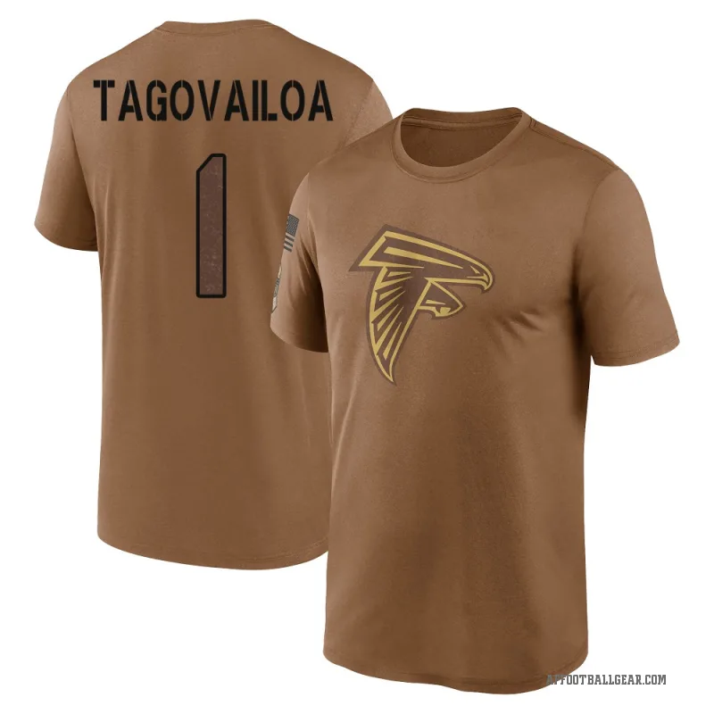 Tua Tagovailoa Youth Brown Atlanta Falcons 2023 Salute To Service Performance T-Shirt