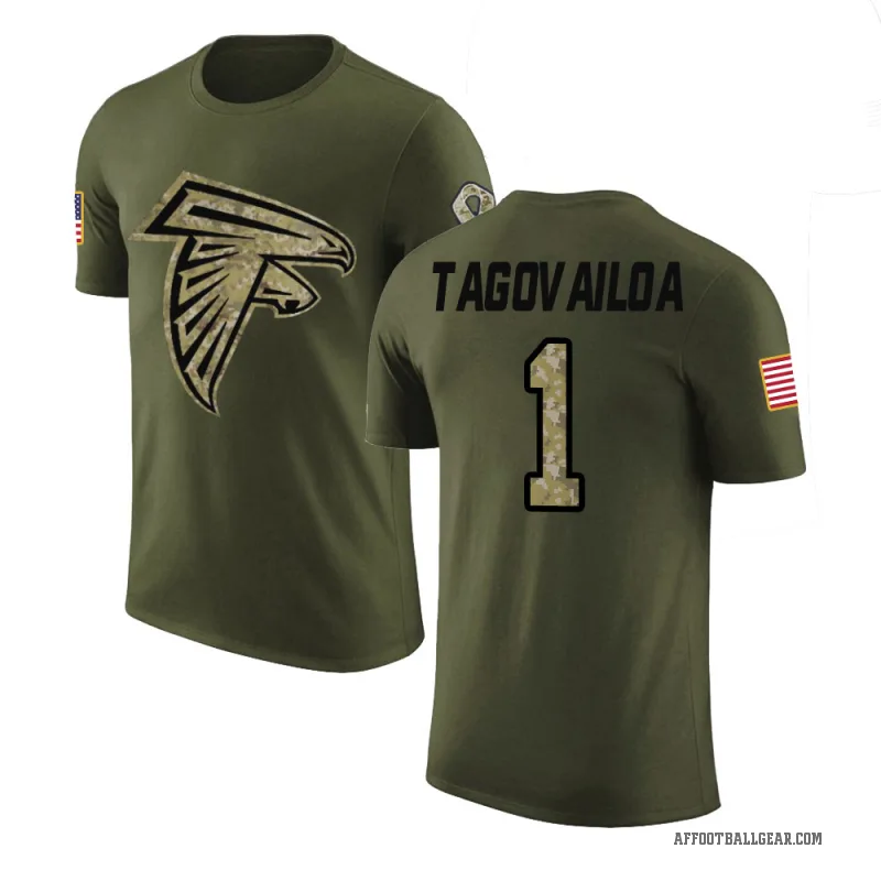 Tua Tagovailoa Youth Olive Atlanta Falcons Salute to Service T-Shirt