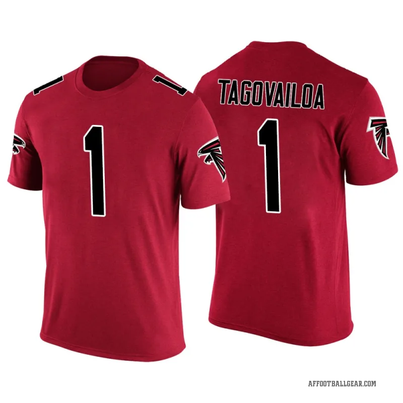 Tua Tagovailoa Youth Red Atlanta Falcons Color Rush T-Shirt