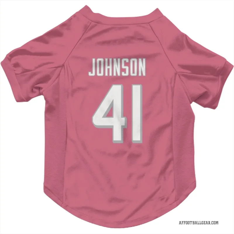 Tysheem Johnson  Pink Atlanta Falcons  Cat & Dog Pet Jersey