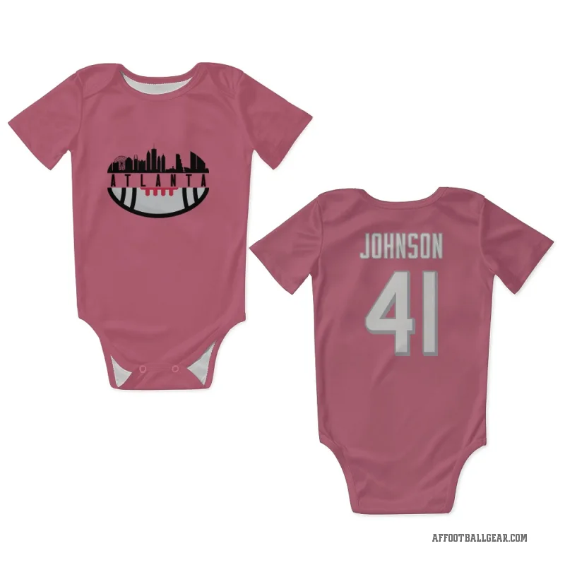 Tysheem Johnson  Pink Atlanta Falcons  Newborn & Infant Bodysuit