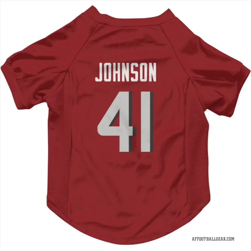 Tysheem Johnson  Red Atlanta Falcons  Cat & Dog Pet Jersey