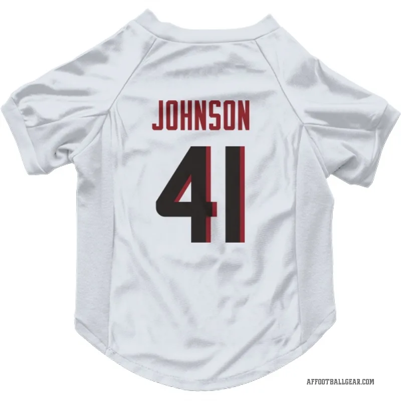 Tysheem Johnson  White Atlanta Falcons  Cat & Dog Pet Jersey