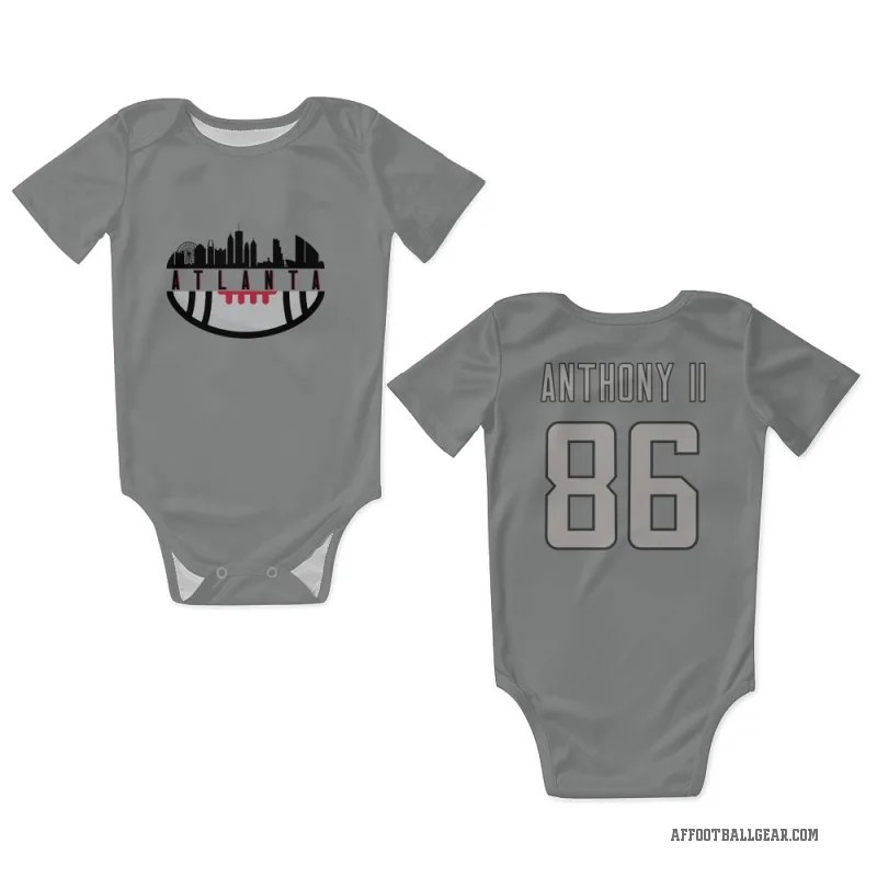 Vinny Anthony II  Charcoal Atlanta Falcons  Newborn & Infant Bodysuit