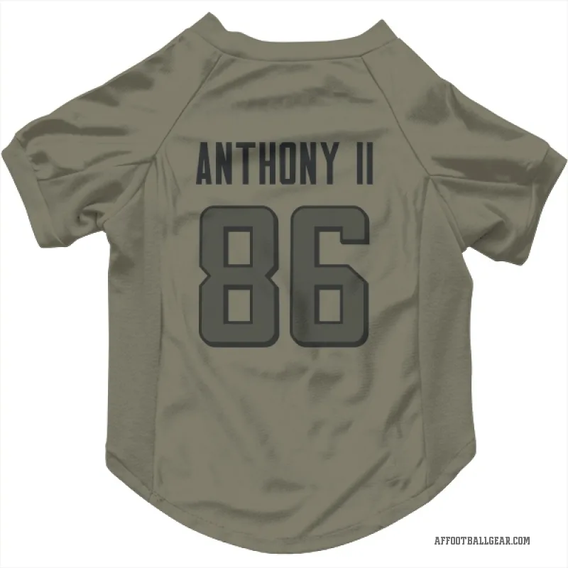 Vinny Anthony II  Olive Atlanta Falcons  Cat & Dog Pet Jersey
