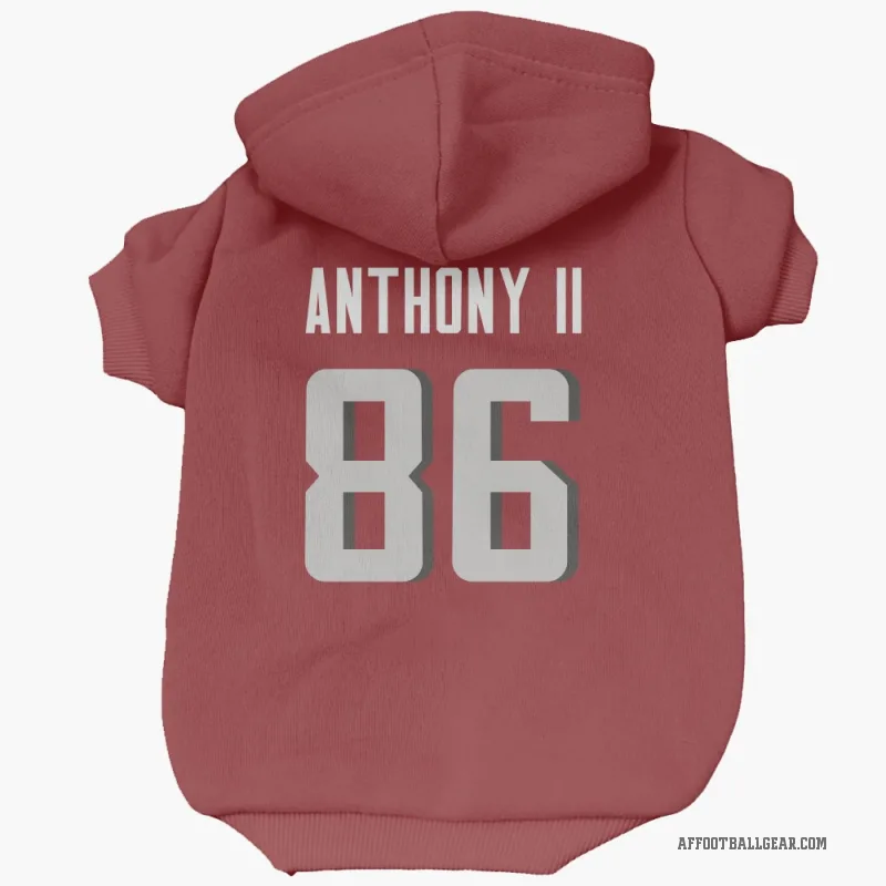 Vinny Anthony II  Red Atlanta Falcons  Cat & Dog Pet Hoodie