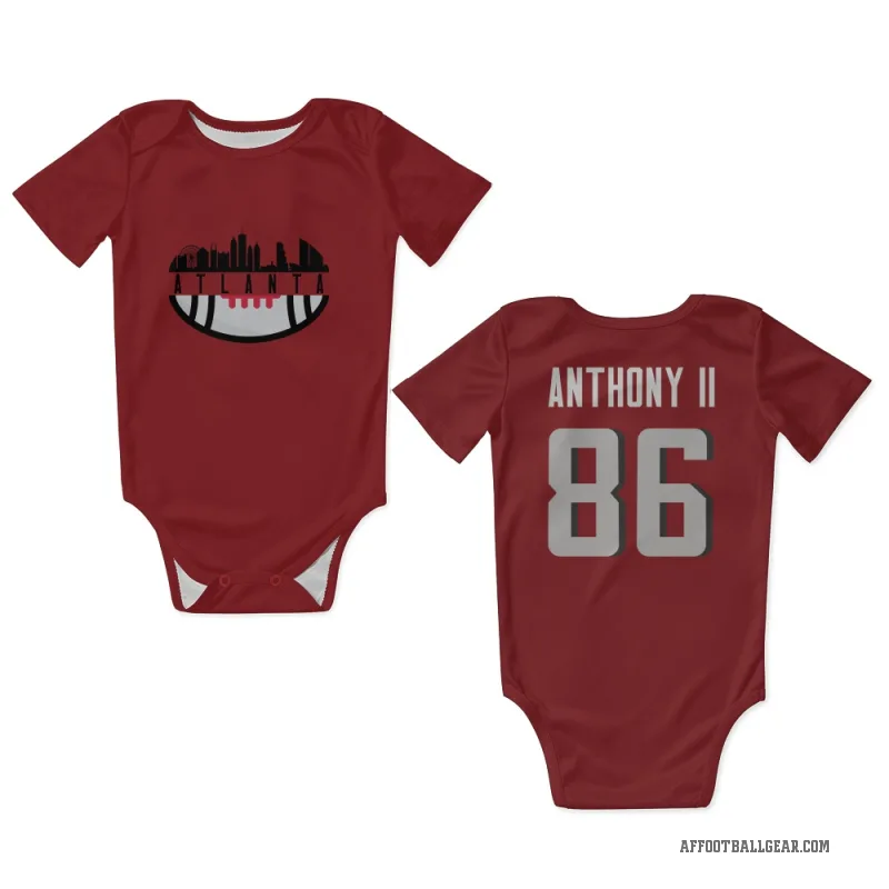 Vinny Anthony II  Red Atlanta Falcons  Newborn & Infant Bodysuit