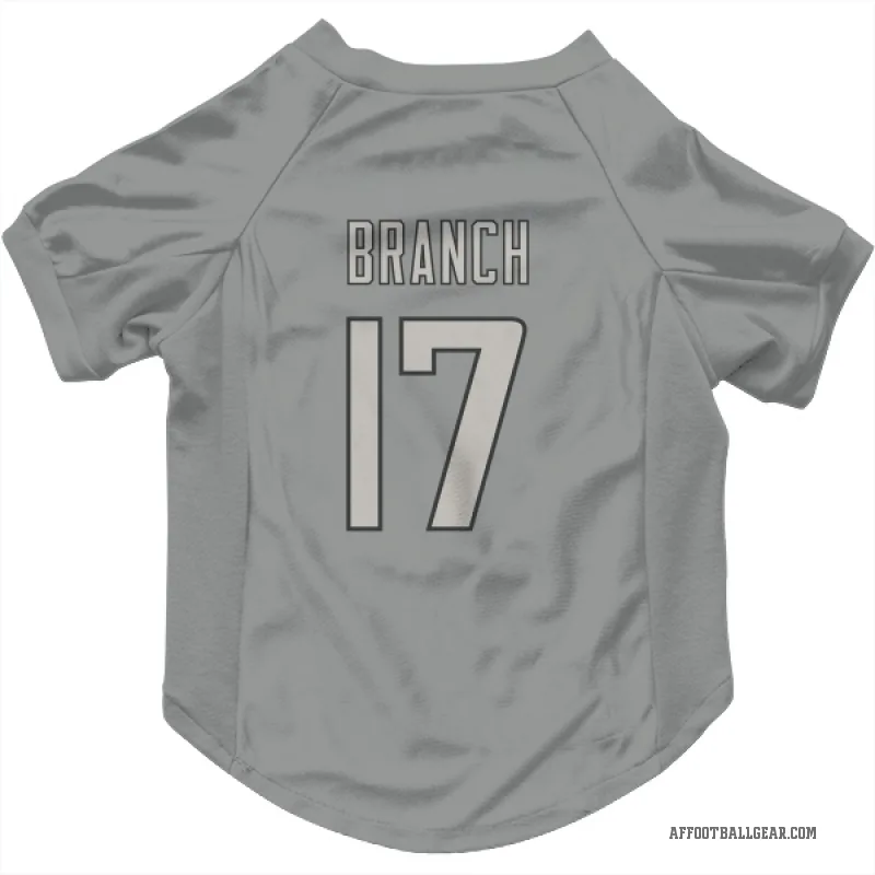 Zachariah Branch  Charcoal Atlanta Falcons  Cat & Dog Pet Jersey
