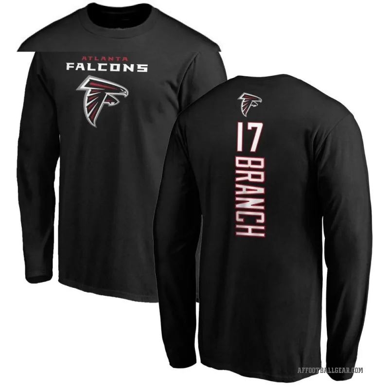 Zachariah Branch Men's Black Atlanta Falcons Backer Long Sleeve T-Shirt -
