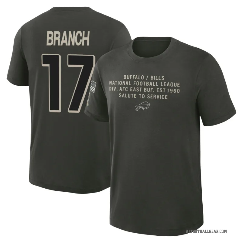 Zachariah Branch Men's Green Atlanta Falcons Dark/ 2025 Salute to Service Sideline Slub T-Shirt
