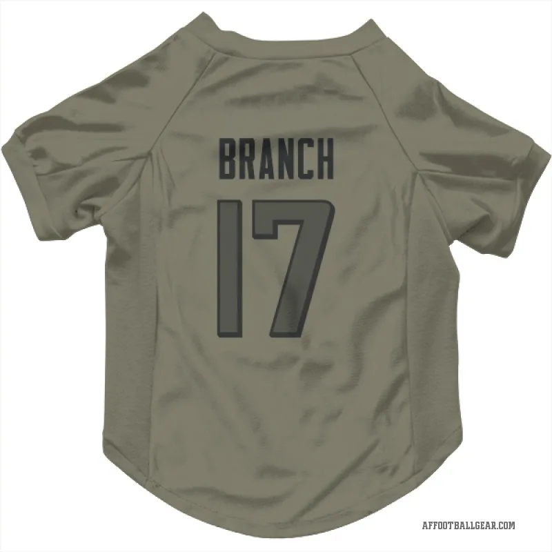 Zachariah Branch  Olive Atlanta Falcons  Cat & Dog Pet Jersey