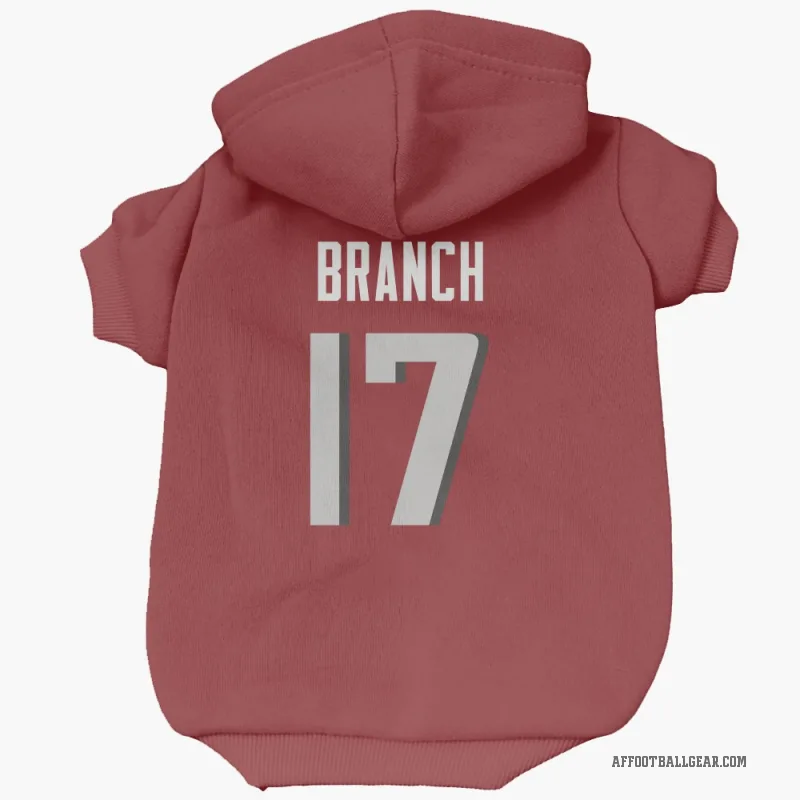 Zachariah Branch  Red Atlanta Falcons  Cat & Dog Pet Hoodie