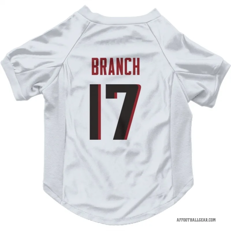 Zachariah Branch  White Atlanta Falcons  Cat & Dog Pet Jersey