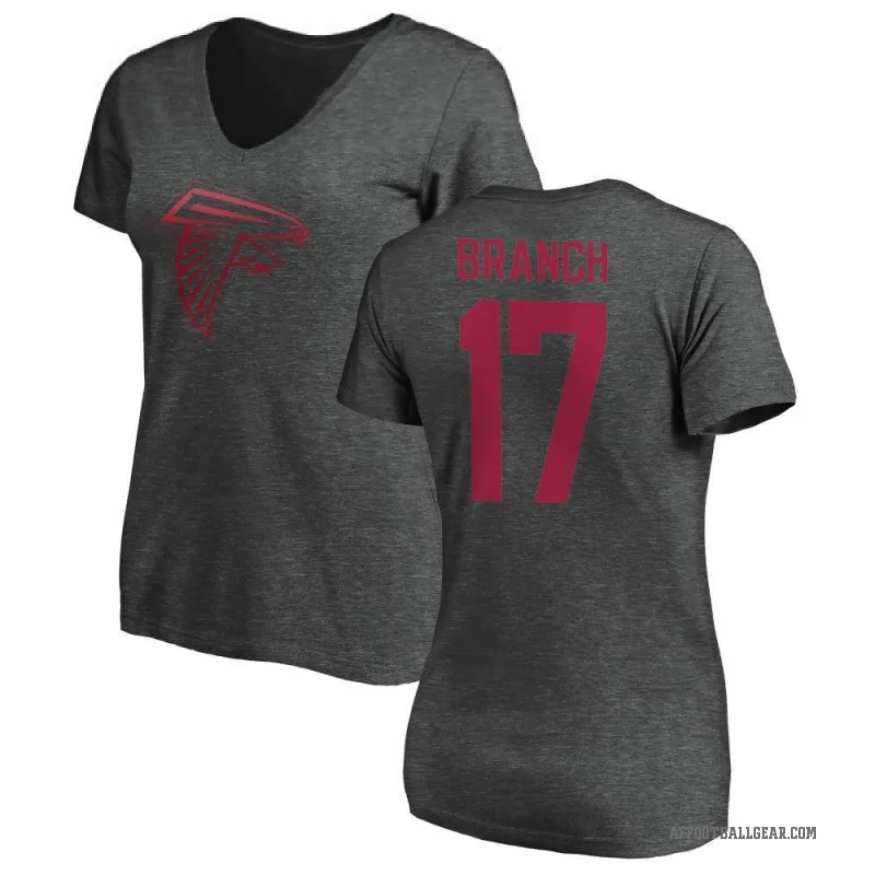Zachariah Branch Women's Ash Atlanta Falcons One Color T-Shirt -