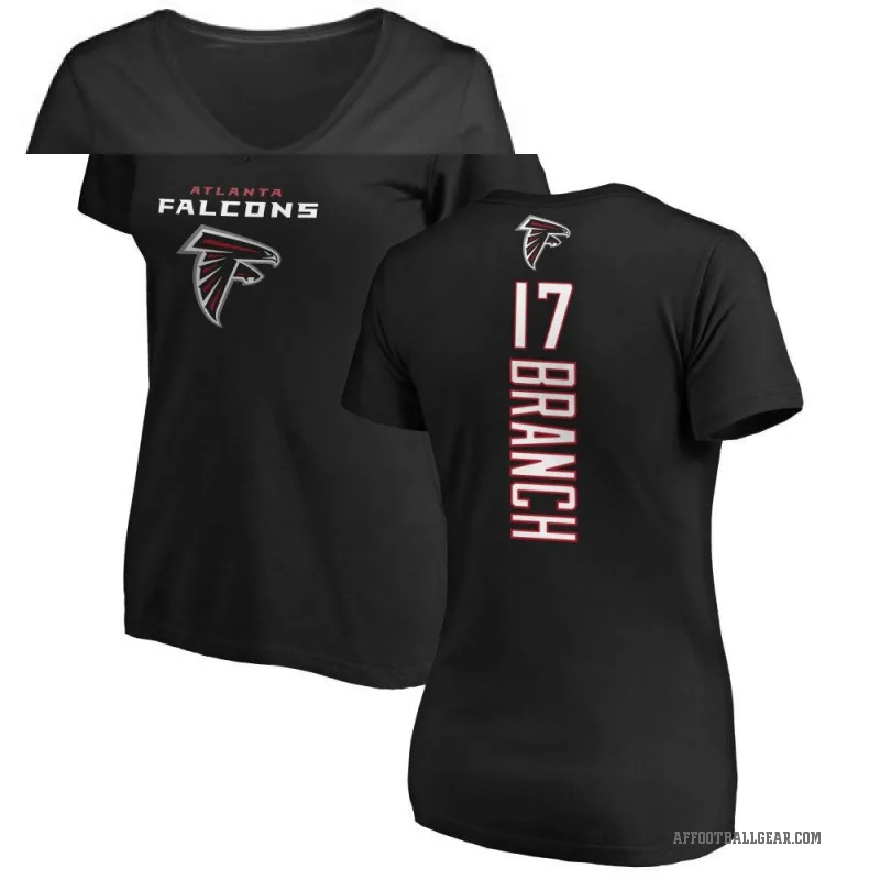 Zachariah Branch Women's Black Atlanta Falcons Backer Slim Fit T-Shirt -