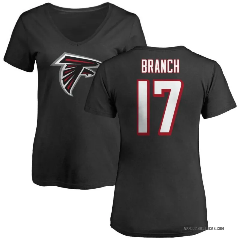 Zachariah Branch Women's Black Atlanta Falcons Logo Slim Fit T-Shirt -