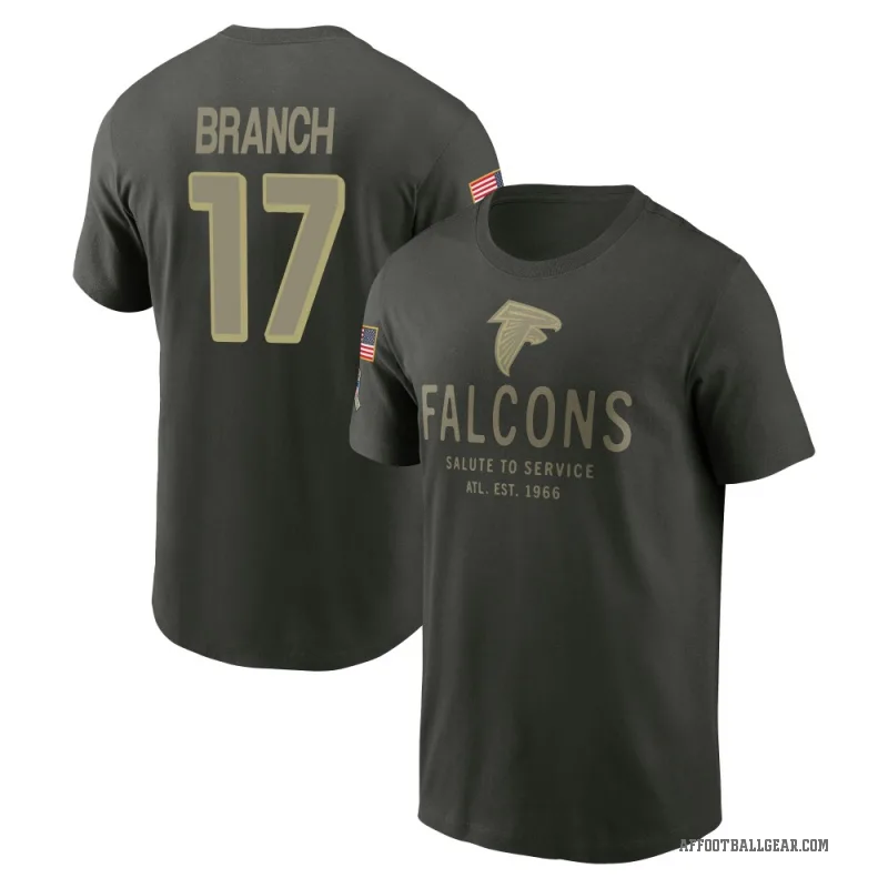 Zachariah Branch Youth Green Atlanta Falcons Forest/ 2025 Salute to Service Sideline Primary Edge T-Shirt